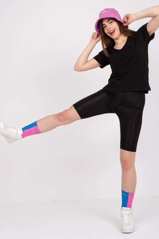 Černé dámské tričko z bavlny Salina...