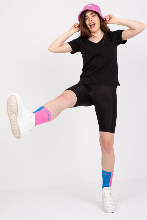 Černé dámské tričko z bavlny Salina...