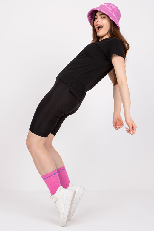 Černé dámské tričko z bavlny Salina...