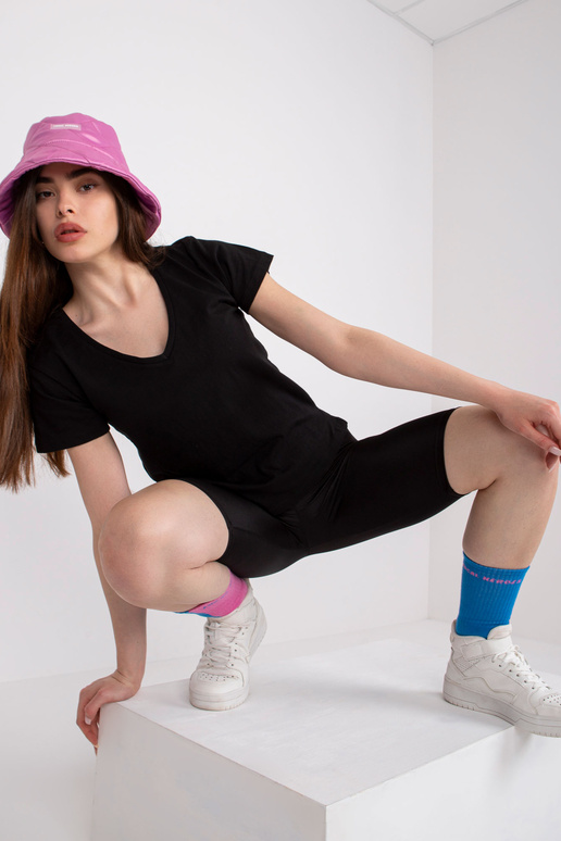 Černé dámské tričko z bavlny Salina...