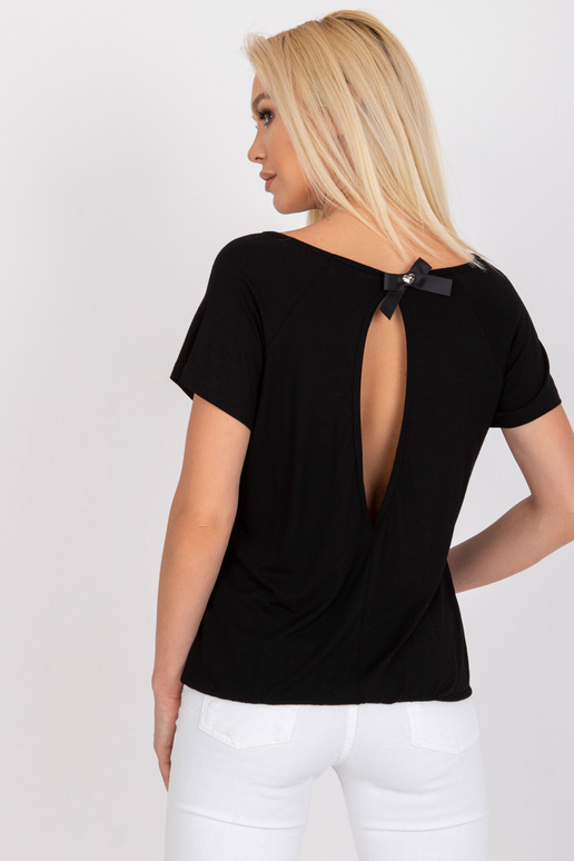 Lucienne černá halenka s krátkým rukávem