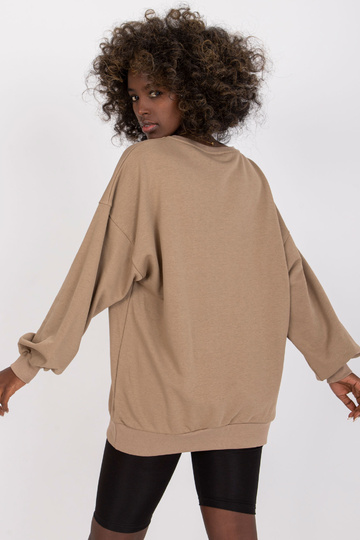 Tmavě béžová dámská mikina... 2