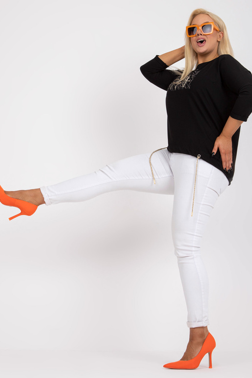 Černá bavlněná halenka velké...