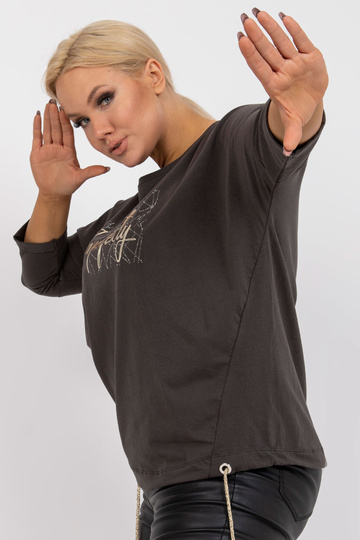 Neformální halenka khaki... 2