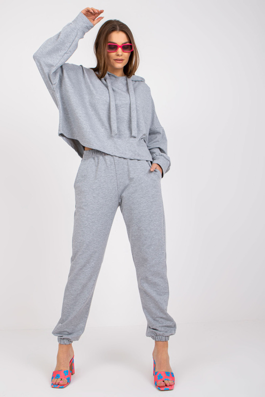 Základní sada mikiny šedé melange s...