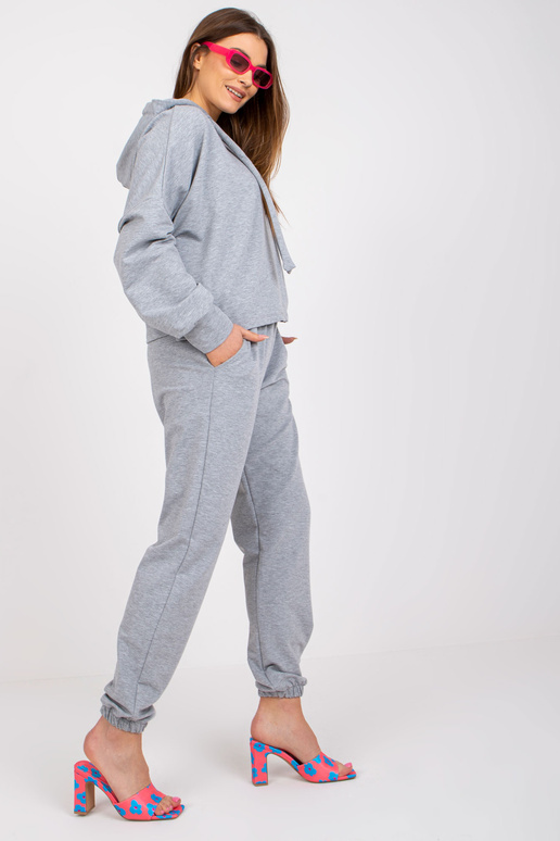 Základní sada mikiny šedé melange s...