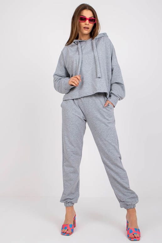 Základní sada mikiny šedé melange s...