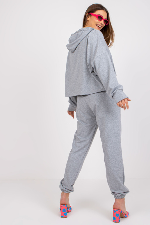 Základní sada mikiny šedé melange s...