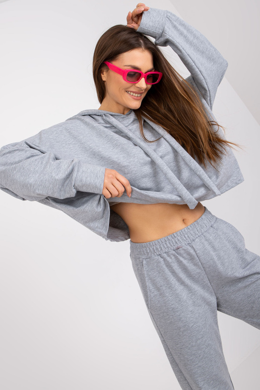 Základní sada mikiny šedé melange s...