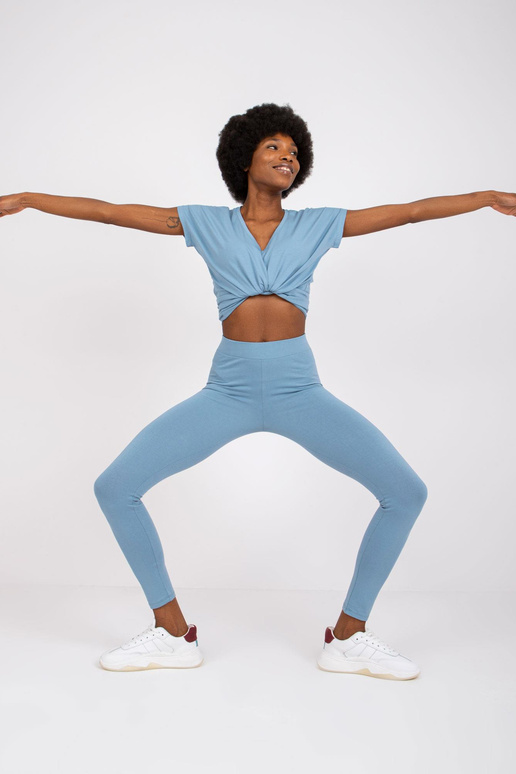 Špinavě modré legíny Brigitte s...