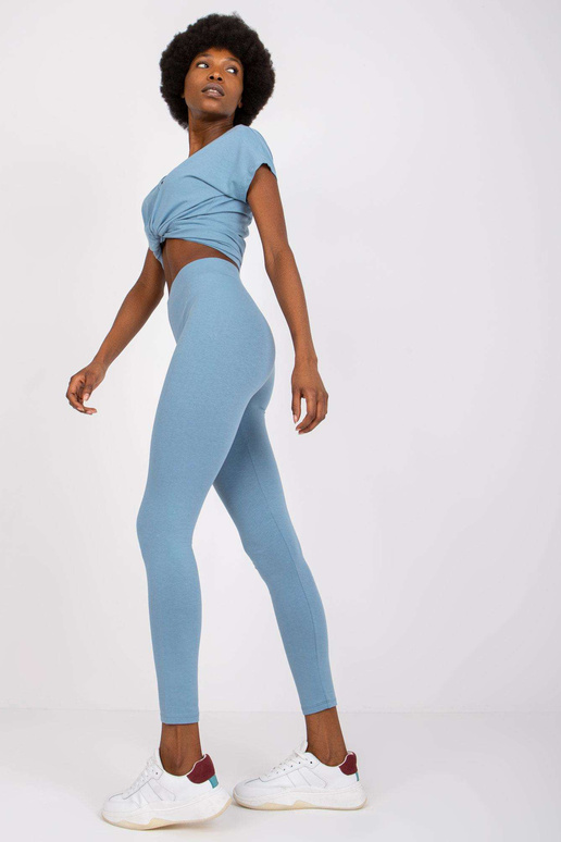 Špinavě modré legíny Brigitte s...