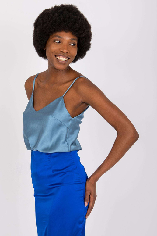 Modrý top na nastavitelná ramínka...