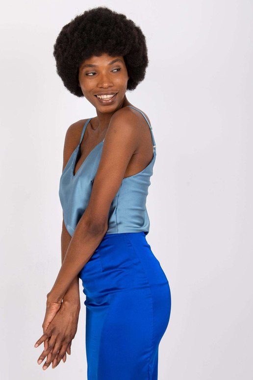 Modrý top na nastavitelná ramínka...