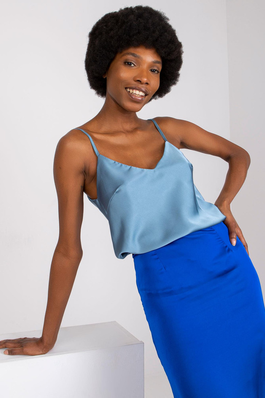 Modrý top na nastavitelná ramínka...