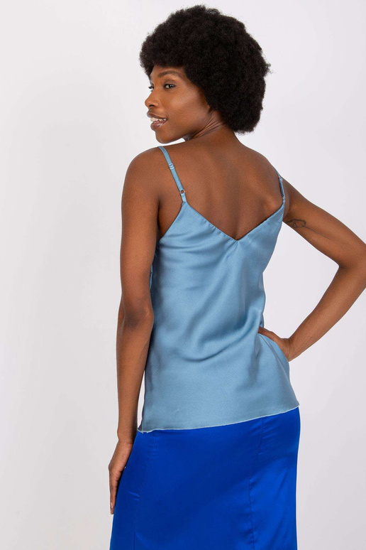 Modrý top na nastavitelná ramínka...