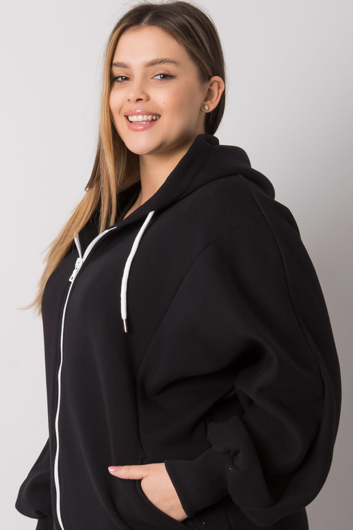 Mikina Ella Black Plus Size