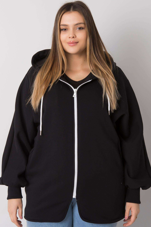 Mikina Ella Black Plus Size
