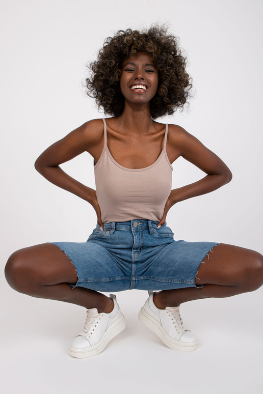 Modré džínové šortky SUBLEVEL ke kolenům