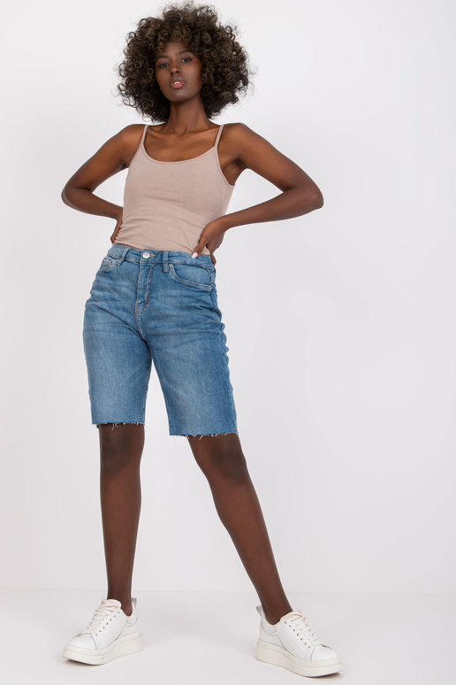 Modré džínové šortky SUBLEVEL ke kolenům