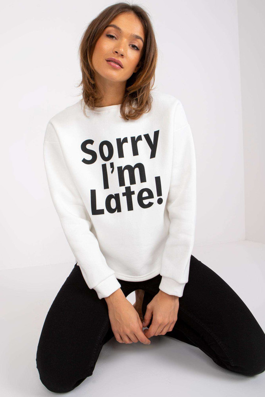 Ecru mikina s titulky Francisco