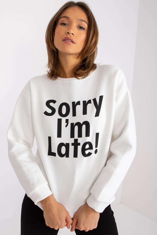 Ecru mikina s titulky Francisco