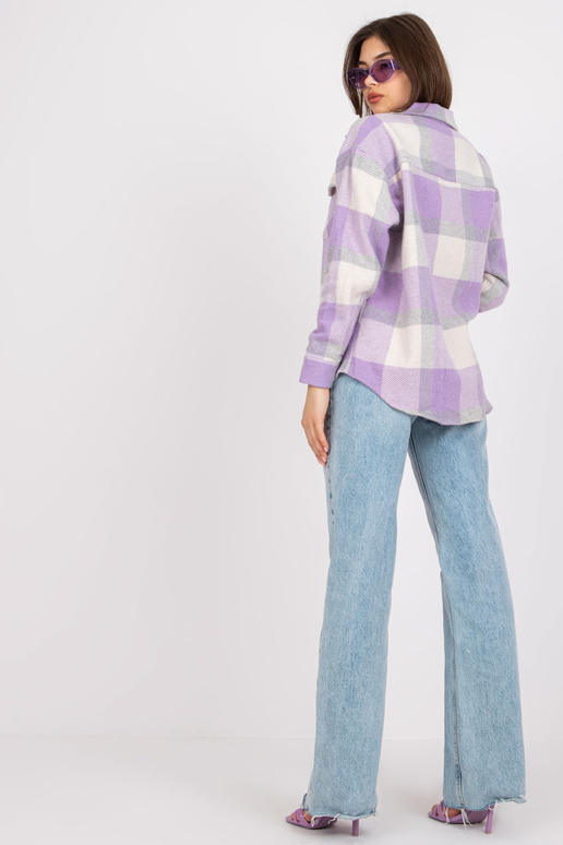 Fialová dámská košile tlustá Sabina