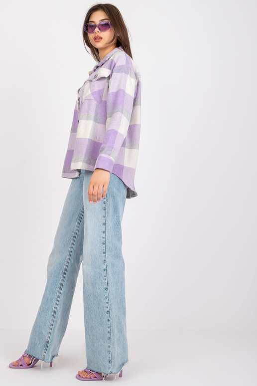 Fialová dámská košile tlustá Sabina