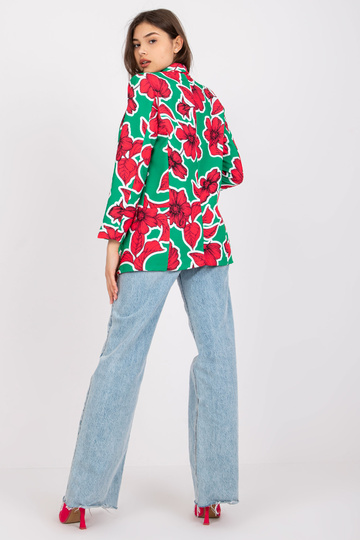 Zeleno-růžový dámský...