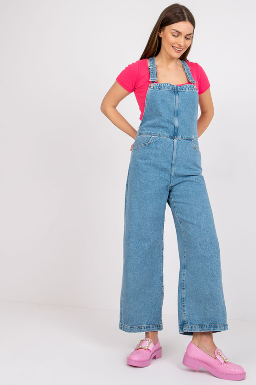 Světle modrá džínová kombinéza pro...