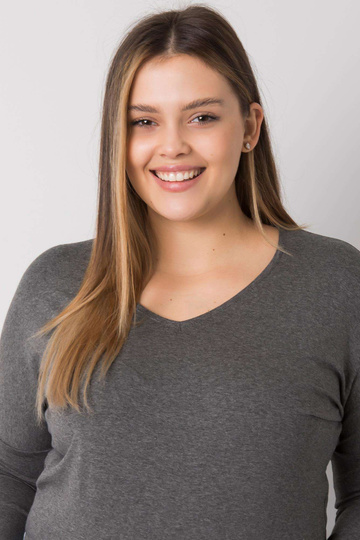 Tmavě šedá blůza Melange... 2