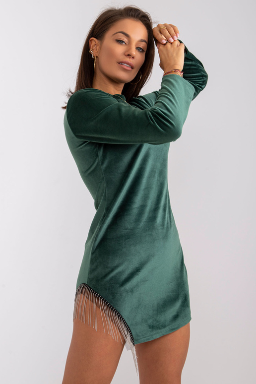 Melissa zelené velurové šaty