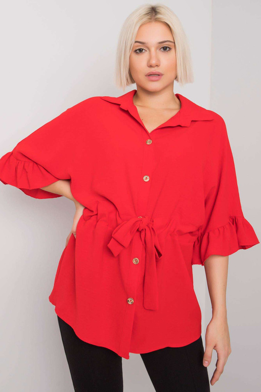 Červená halenka se zavazováním Marcia...