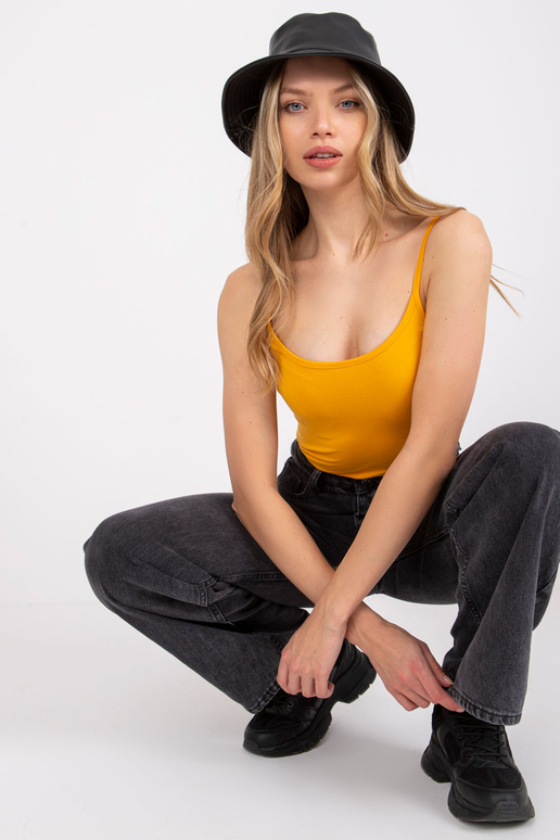 Jasně oranžový top basic Indiana