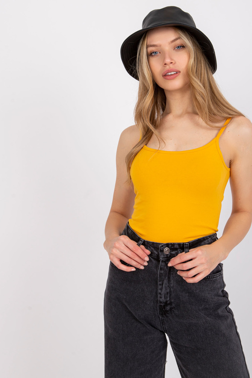 Jasně oranžový top basic Indiana