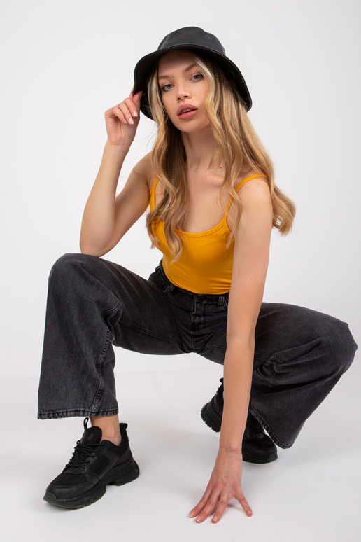 Jasně oranžový top basic Indiana