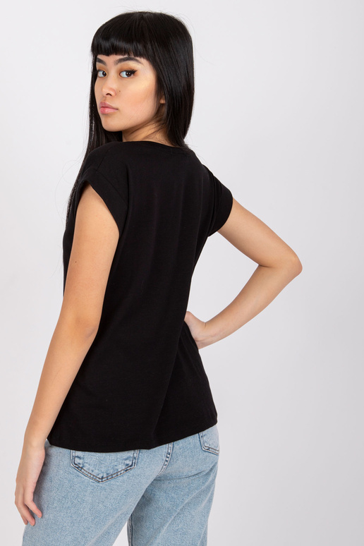 Černé tričko basic Atlanta RUE PARIS