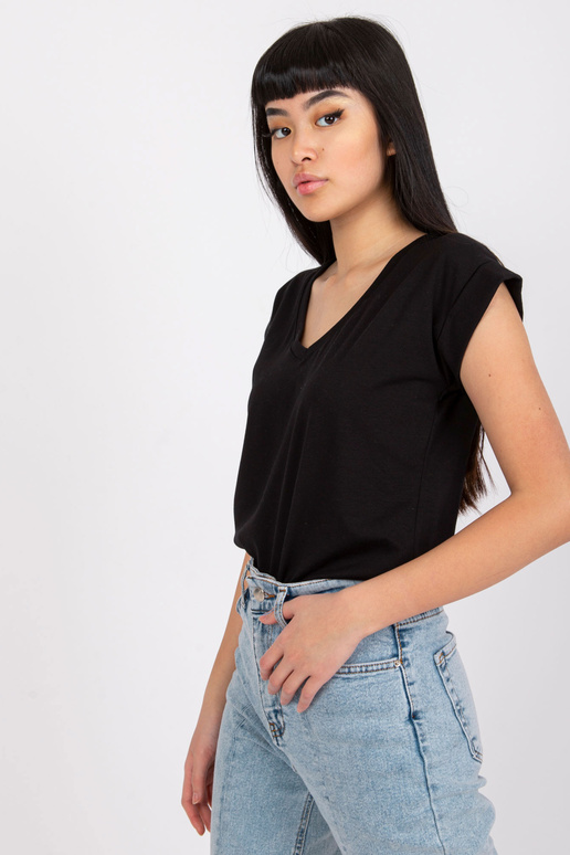 Černé tričko basic Atlanta RUE PARIS