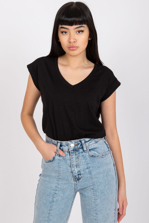 Černé tričko basic Atlanta RUE PARIS