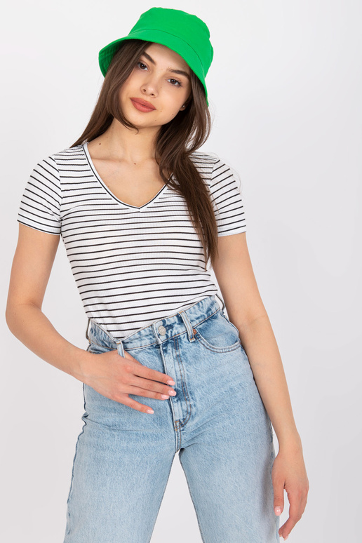 Bíločerná proužkovaná halenka Melania...