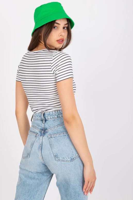 Bíločerná proužkovaná halenka Melania...