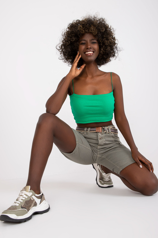 Šedé bavlněné šortky s kapsami