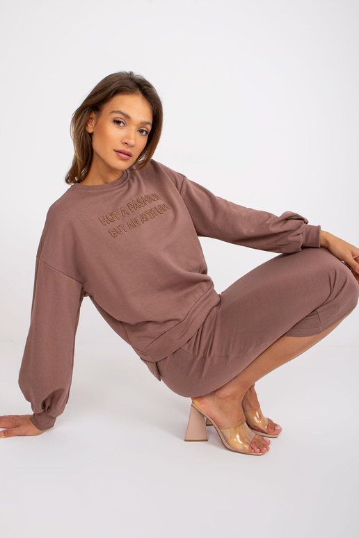 Světle hnědá tepláková souprava s...