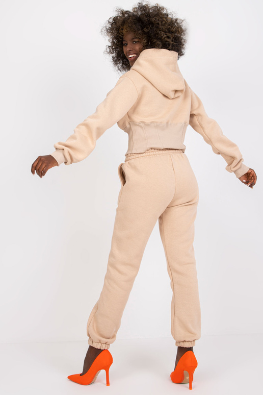 Béžová základní tepláková souprava z...