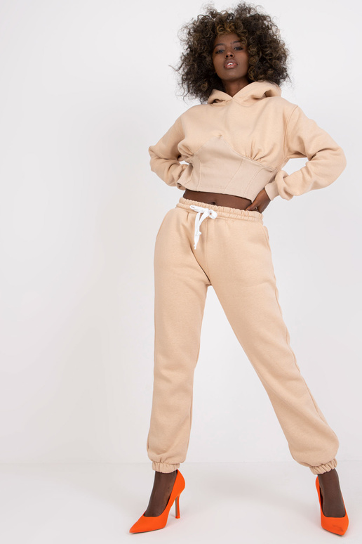 Béžová základní tepláková souprava z...