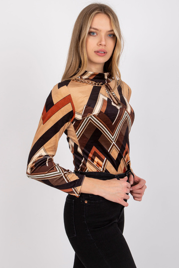 Hnědo-béžová velurová... 2