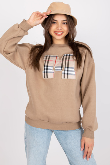 Tmavě béžová mikina dámská...