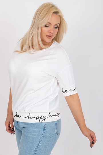 Ecru volná halenka plus... 2