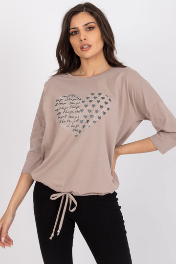 Tmavě béžová bavlněná...