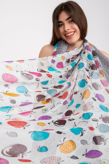 Bílo-šedá zavinovačka s... 2