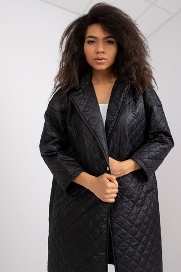 Černý prošívací kabát Sofia 2